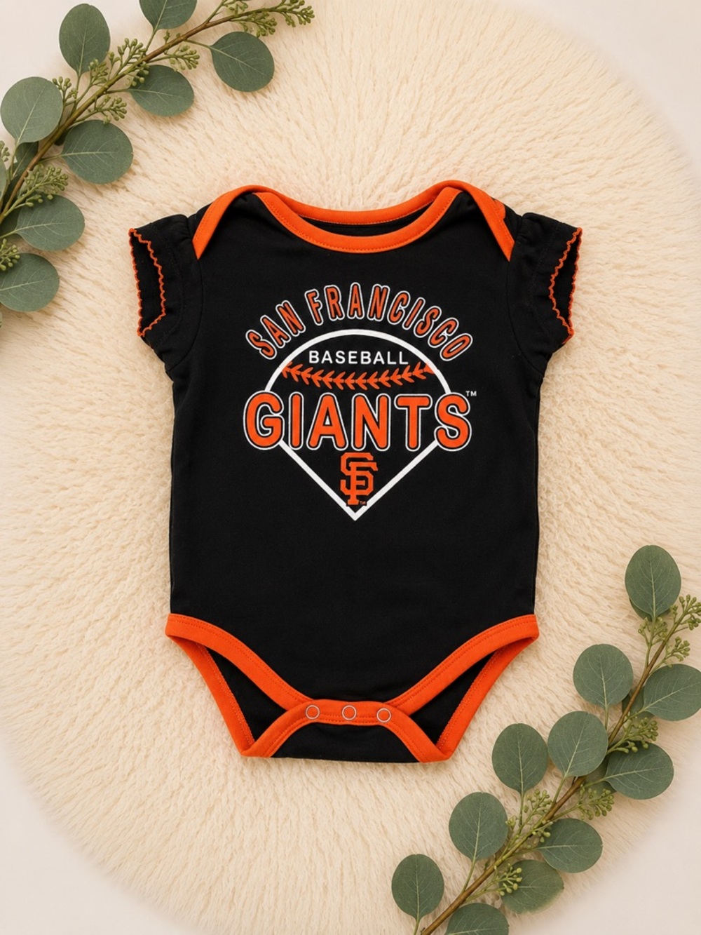 San Francisco Giants Baby Onesie - Black & Orange